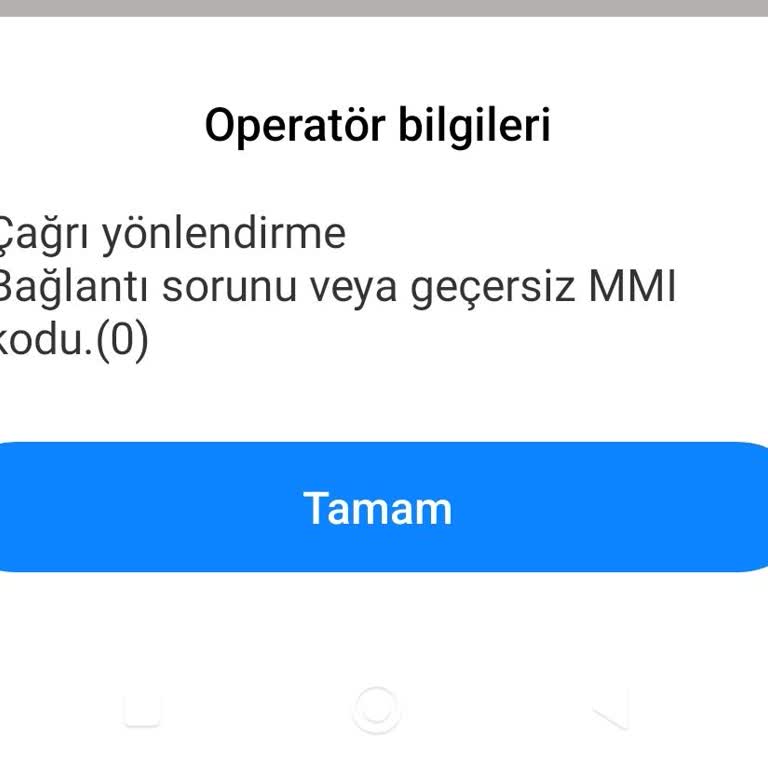 Vodafone Arama Yönlendirme Servisi Problemi