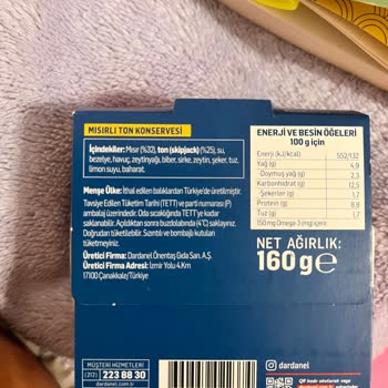 Dardanel Mısırlı Ton Ama Tonsuz