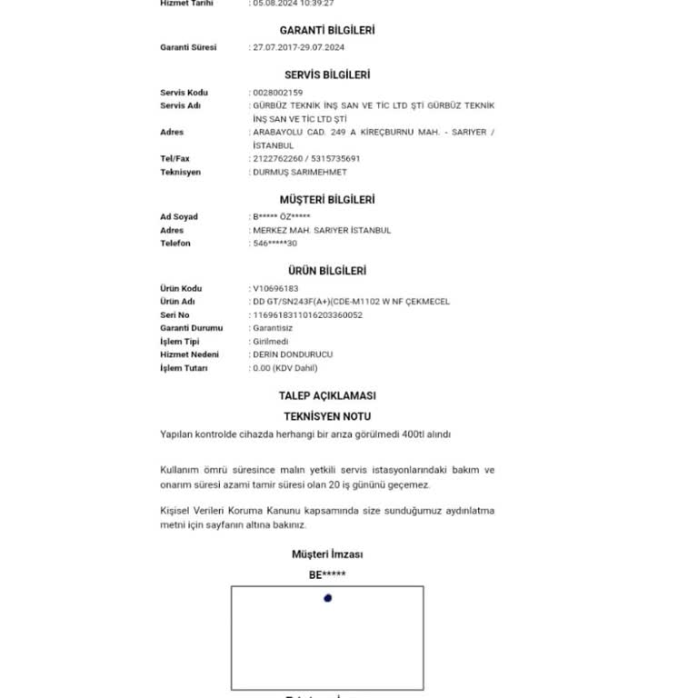 Vestel Dondurucu Aldık Kanımız Dondu