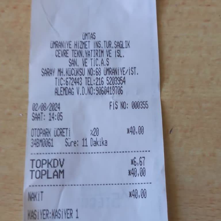 Ümraniye Eğitim ve Araştırma Hastanesi Otoparkın Çok Az Dakika Da Fazla Ücret Alması