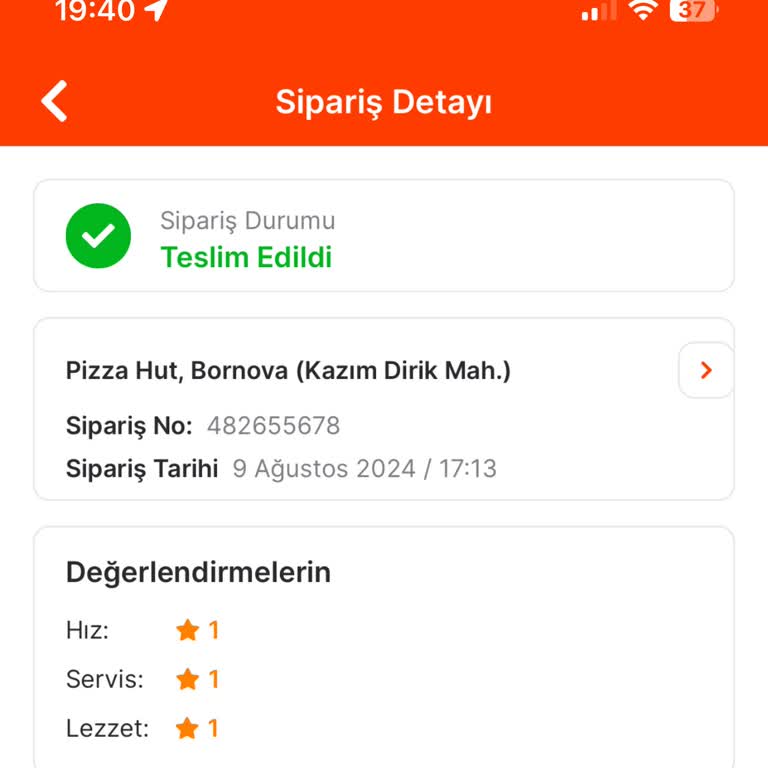 Migros Yemek Siparişi Teslimat Sorunu