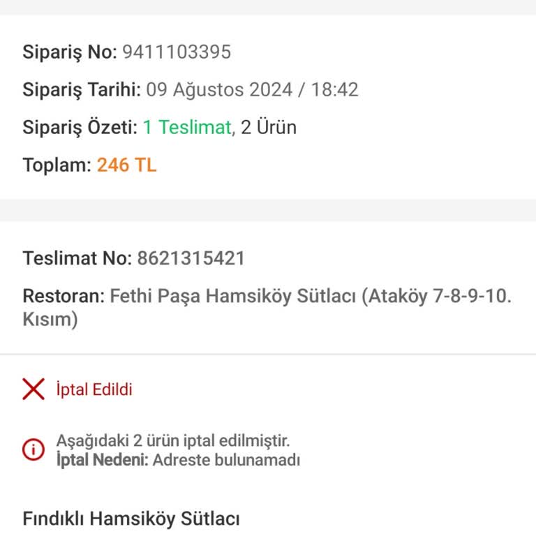 Trendyol Yemek Siparişi Sorunu: Kurye Oteli Bulamadı