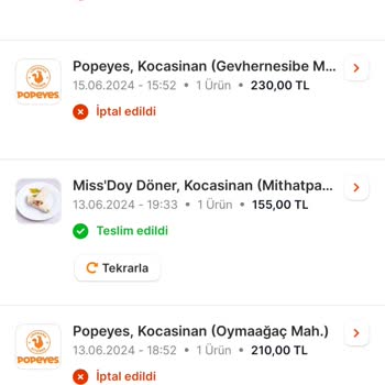 Migros Yemek Migros Ve Popeyes-Sipariş İptalleri
