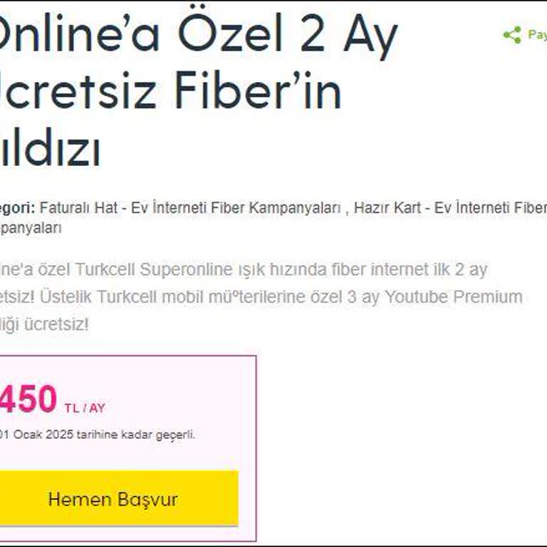 Turkcell Superonline Kampanyasında Yanıltıcı Bilgilendirme Sorunu
