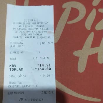 Migros Yemekten Gelen Soğuk Ve Eski Pizza