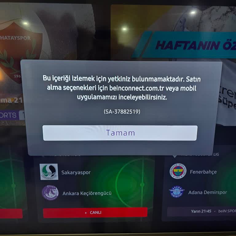TOD Tv TV De İzlemek İçin Yükseltme Yardımı