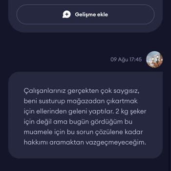 Tarım Kredi Kooperatif Marketinde Saygısız Personeller
