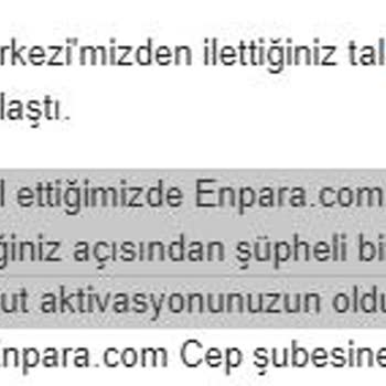 Enpara Sanal Kartımdan Çalınan Para Ve Enpara'nın Güvenlik Zaafiyeti