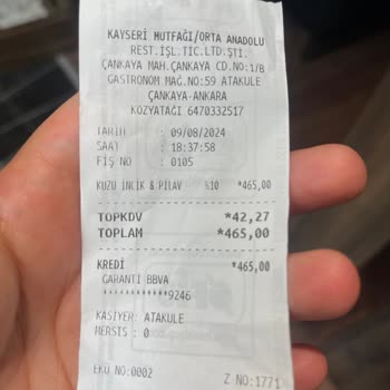 Kayseri Mutfağı'nda Müşteri Memnuniyetsizliği Ve Saygısız Hizmet