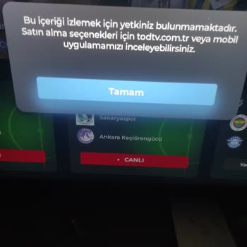 TOD Tv Smart TV'de Açılmıyor