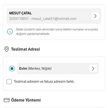 Vodafone Her Şey Yanımda Satın Alınabilir Üst Limit Hatası Hediye Çeki Kullanamama