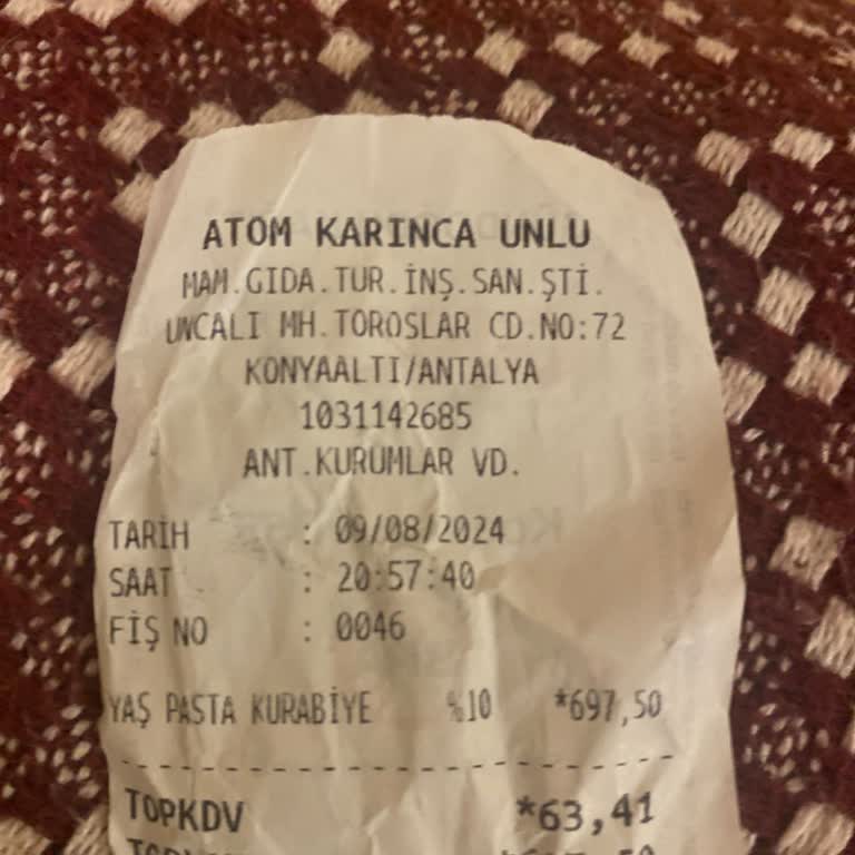 Ülkü Fırın Yaş Pasta Kreması Ekşimesi