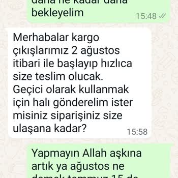 Reydeko Halı Siparişlerim Gelmedi Ve Para İadesi Yapılmıyor