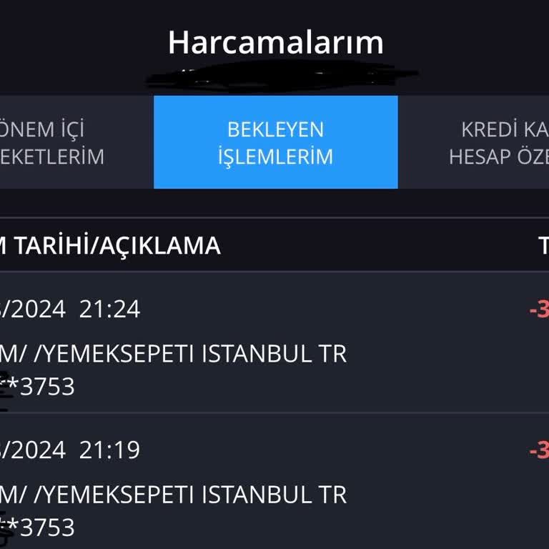 Yemeksepeti İptal Olan Sipariş İçin Kartımdan Para Çekiyor