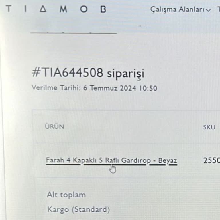 Tiamob Ürün Para İadesi Ve Tedarik Sorunu