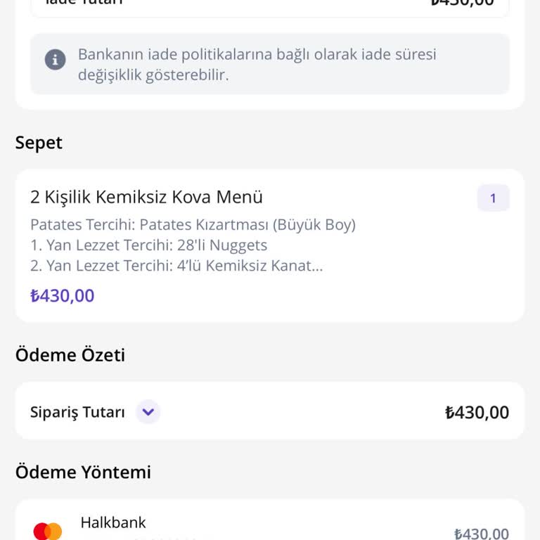 Getir Sipariş İptal Bilgisi Vermiyor