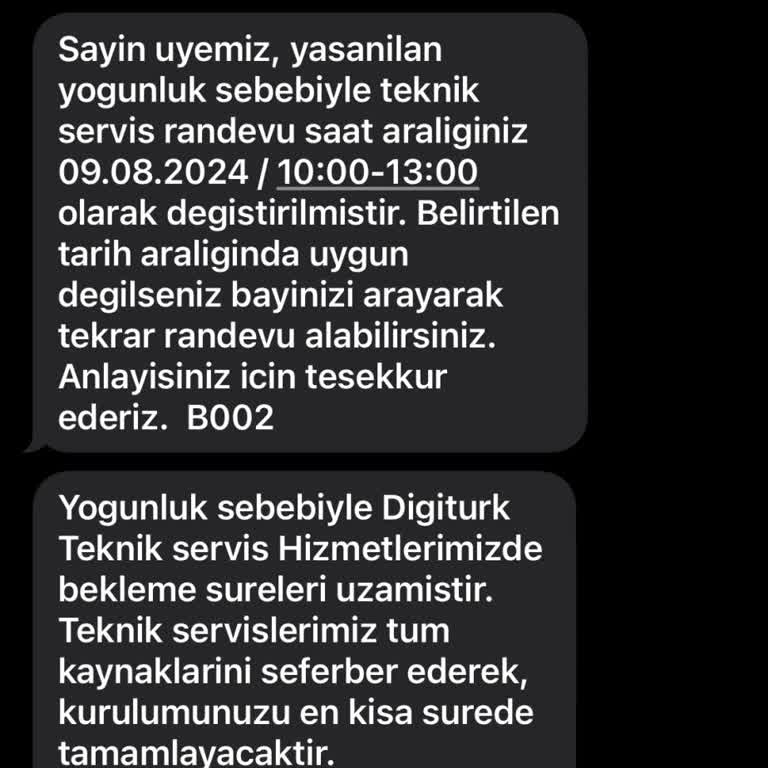 Telefonla Arayıp Digiturk Abonesi Oldum Bağlamaya Gelmiyorlar.