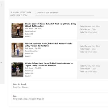 Fırat Kaya Collection Ürünlerini İade Almıyor Ve Mağdur Bırakıyor