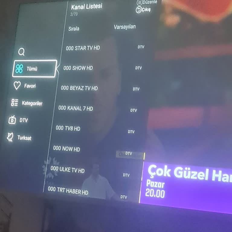 Onvo TV Kanal Listesi Bozuluyor