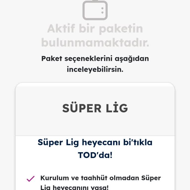 TOD Tv Ödenen Maç Paketi Erişilemiyor Ve Müşteri Hizmetleri Eksikliği