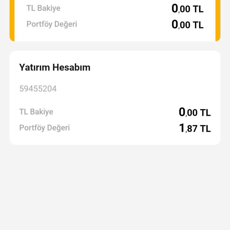 VakıfBank Yatirim Hesap Sıfır Gözüküyor
