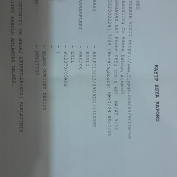 Pegasus İle Uçuş Esnasında Bavulun Kaybolması, Eşyanın Korunamaması