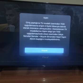 TOD Tv Smart Tan Maç İzlemek İstiyorum