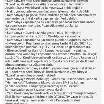 Yapı Kredi Yüklemesi Gereken Word Puanı Yüklemiyor