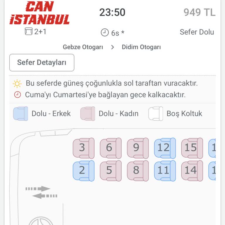 Can İstanbul Seyahat Yanıltıcı Sefer Saatleri Ve Mağduriyet