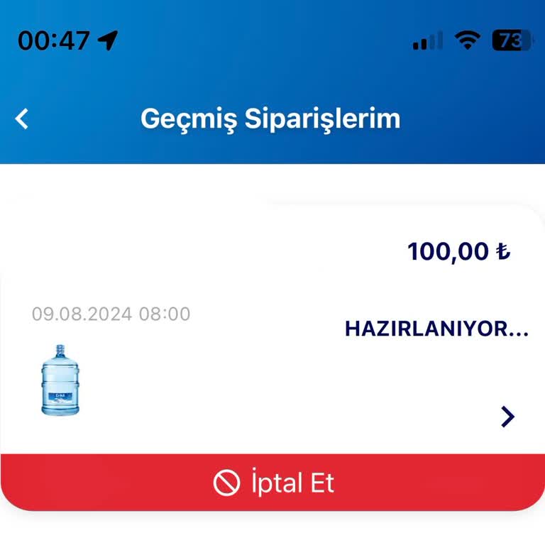 Erikli Damacana Su Siparişi 2 Gün Oldu Gelmiyor.