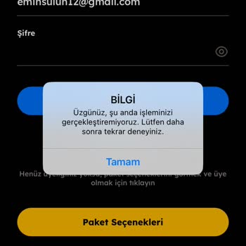 TOD Tv Tod Ta İşleminizi Gerçekleştiremiyoruz Hatası