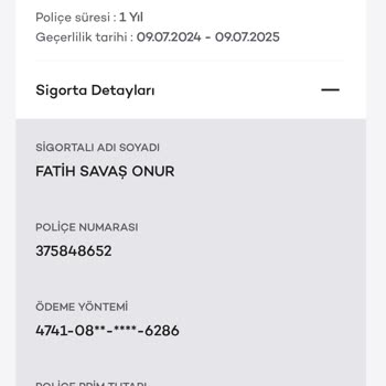 Aksigorta Yaptığı Poliçeyi İptal Etmiyor