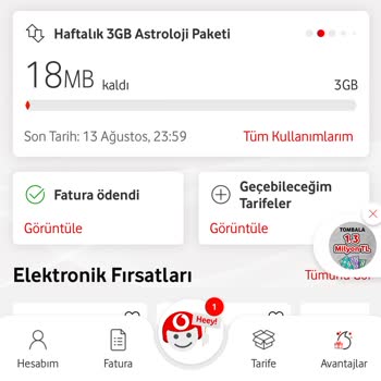 Vodafone Yanlış Fatura Ve Ek Paket Sorunu