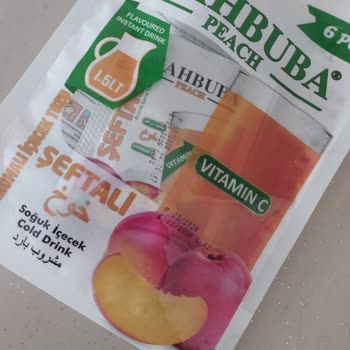 Mahbuba Şeftalili Toz İçecekteki Uyarı!