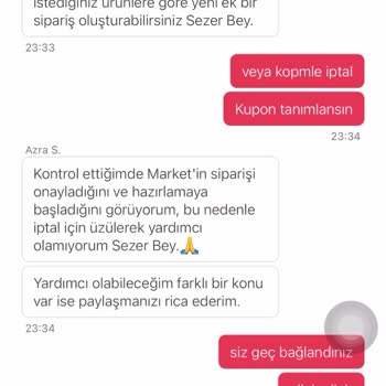 Yemeksepeti Canlı Destek Yetersizliği