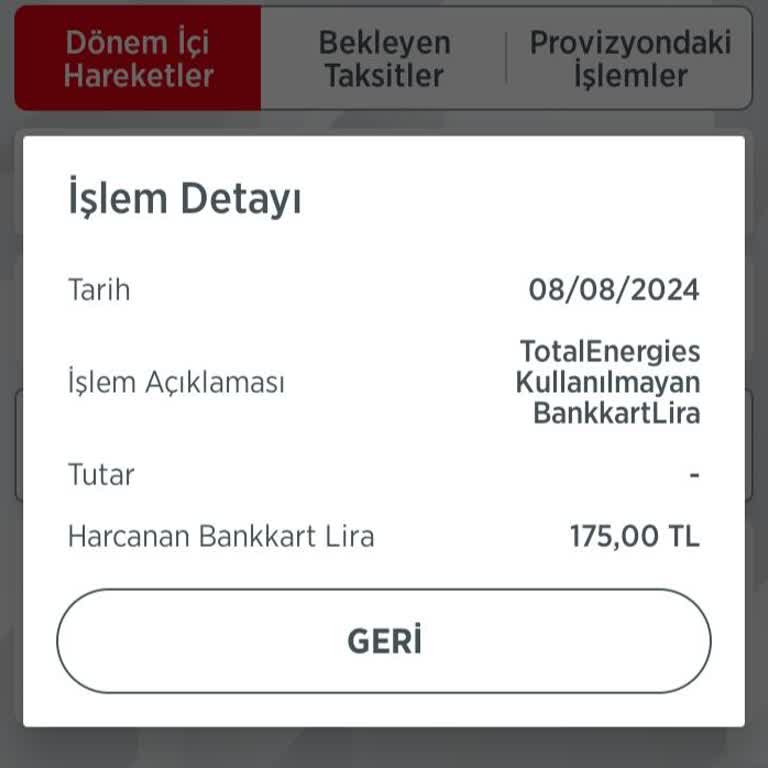 Ziraat Bankası Bankkart Lira İade Talebi