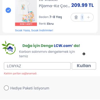 LCW Kampanya Ve Site Sorunu