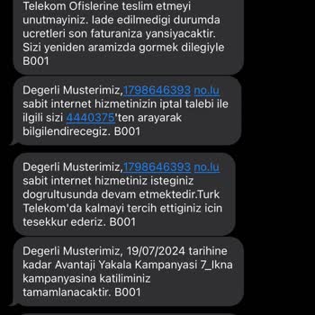 Türk Telekom Oturmadığım Eve Cayma Bedeli İçin Yeni Tarifeye Geçirdi