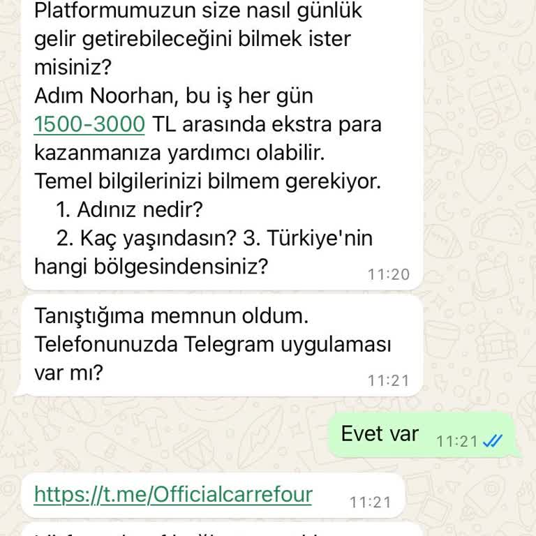 WhatsApp Şüpheli İş İlanı Ve Kişisel Bilgilerin Güvenliği