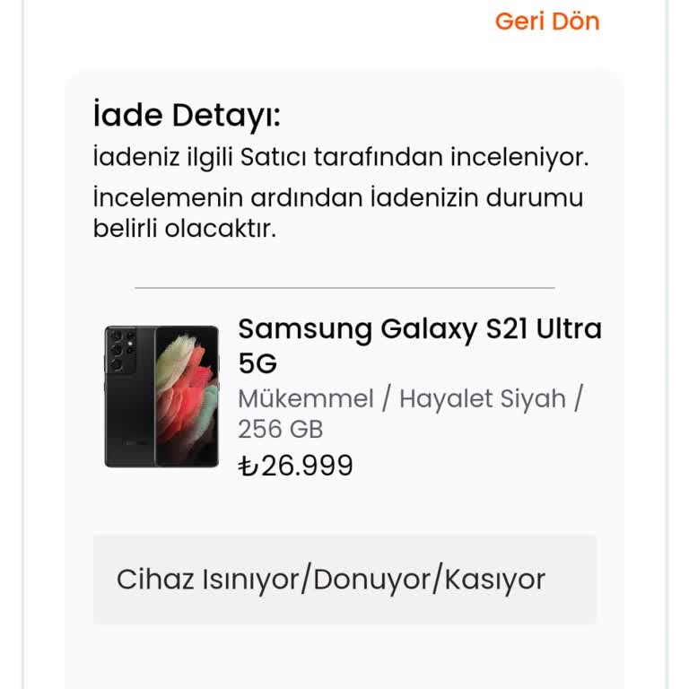 Getmobil Ürün İadesi Ve Para İadesi Sorunu