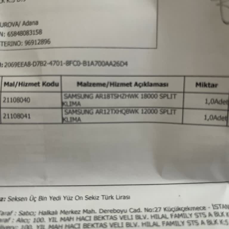 Yeni Alınan Ve Hatalı Montaj Yapan Servis Ve Bozuk Çıkan Samsung Klima