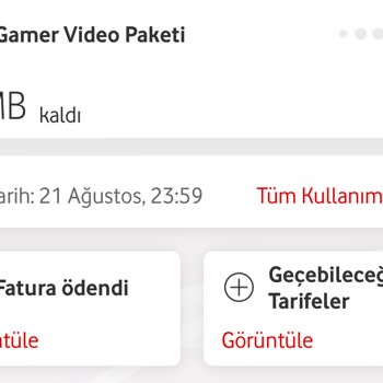 Vodafone Gamer Video Paketi Sorunu Ve Müşteri Hizmetleri İlgisizliği