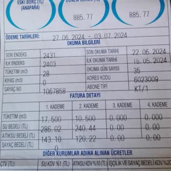 ASKİ Ankara ASKİ Su Faturası