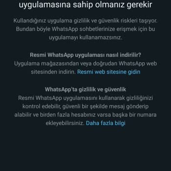 WhatsApp WHAT'sapp Giriş Yapılamıyor
