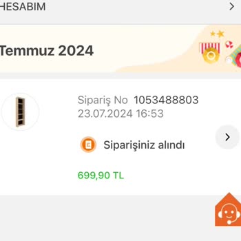 Koçtaş Sipariş İptali Sağlamıyor.