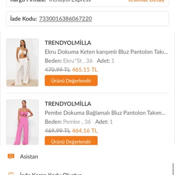 Trendyol Milla Kargomu Kaybetti Ürün İademi Yapmıyor