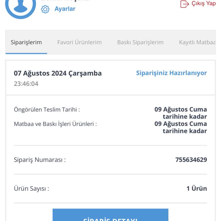 Avansas Ürün Hala Teslim Edilmedi
