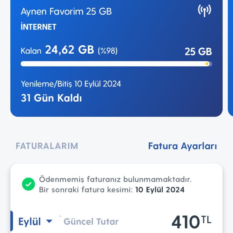 Turkcell'de Fatura Ve İnternet Kullanımı Sorunu