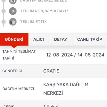 KARGOMsende Gratis'ten Sipariş Ettiğim Ürünler Sürekli Gecikiyor