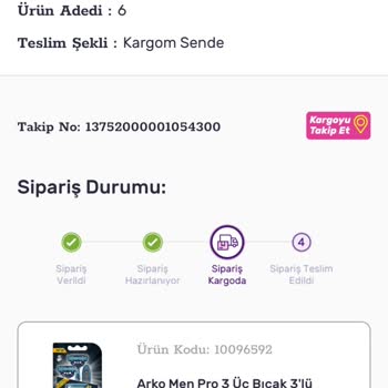 KARGOMsende Gratis'ten Sipariş Ettiğim Ürünler Sürekli Gecikiyor